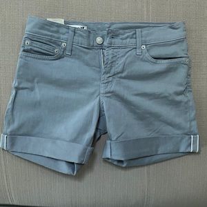 Rolled-Up Boyfriend Jean Shorts